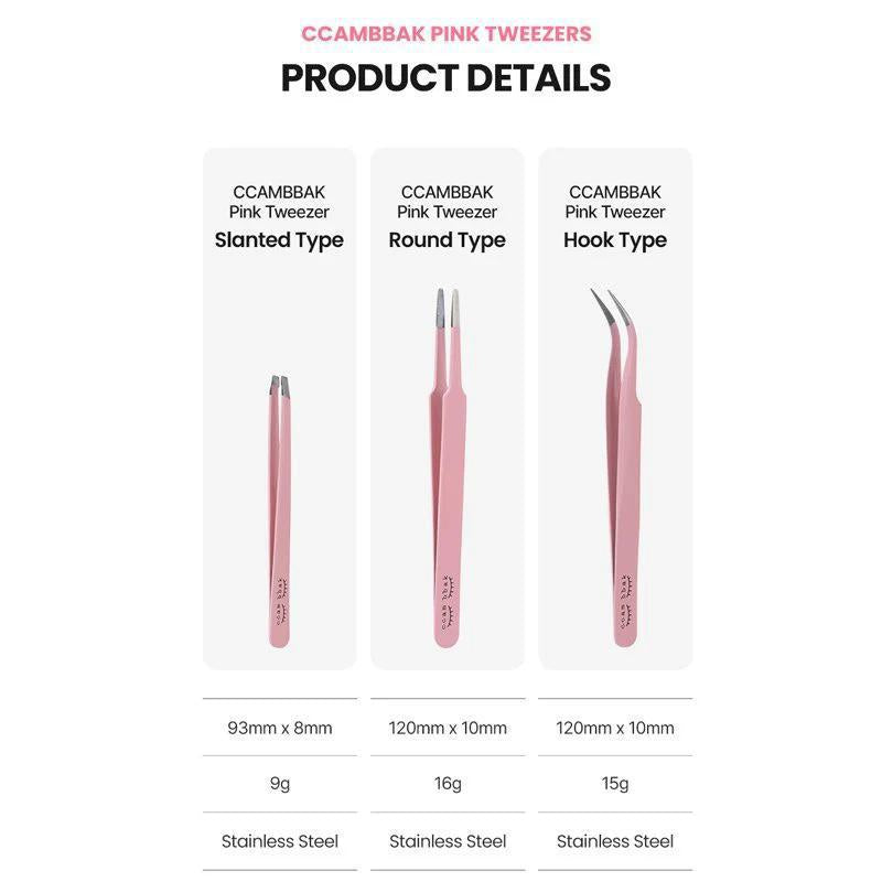 CCAM BBAK Pink Tweezer 粉色镊子睫毛夹