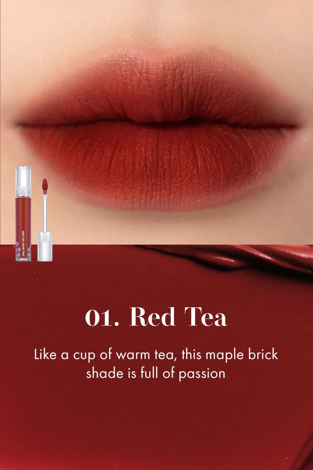 Rom&nd Milk Tea Velvet Tint 柔魅得奶茶丝绒唇釉 5g