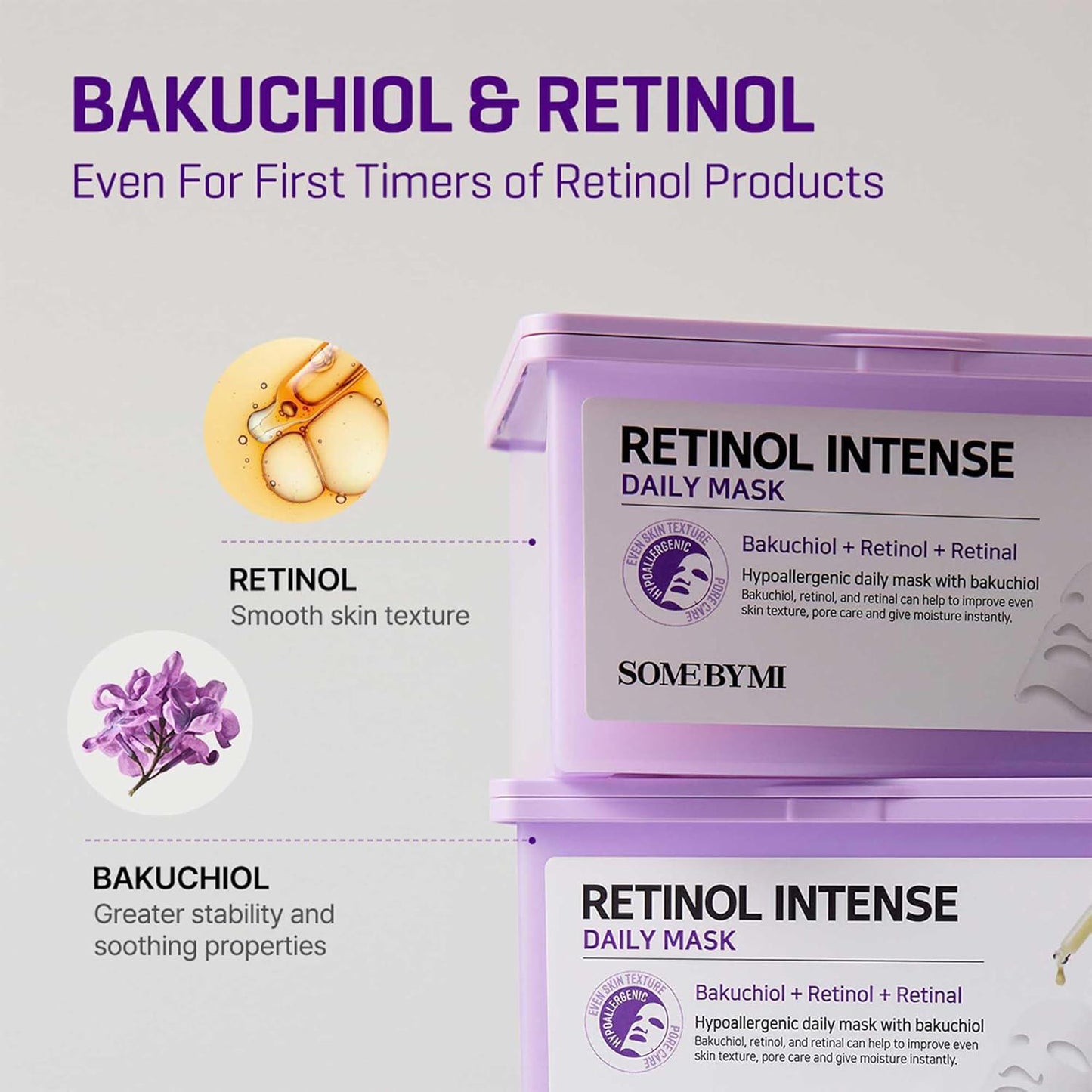 SOME BY MI Retinol Intense Daily Mask 莎柏蜜视黄醇强效日常面膜 30 Sheets