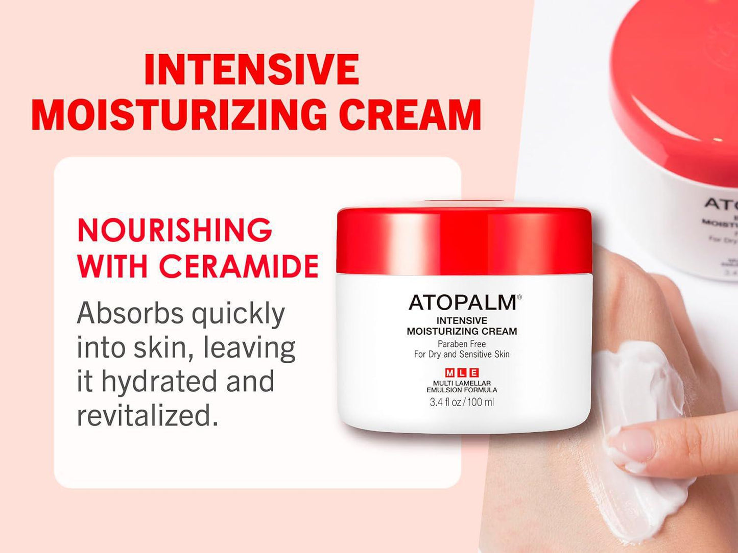 ATOPALM Mle Cream 100ml 爱多康润肤修护保湿霜 100mL