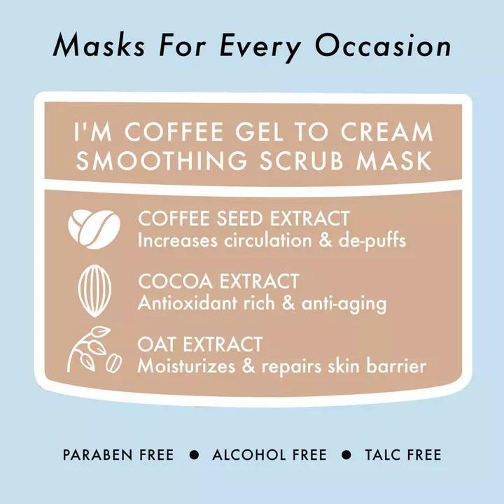 TONYMOLY I'm Coffee Gel To Cream Smoothing Scrub Mask 魔法森林咖啡凝胶磨砂面膜 100mL