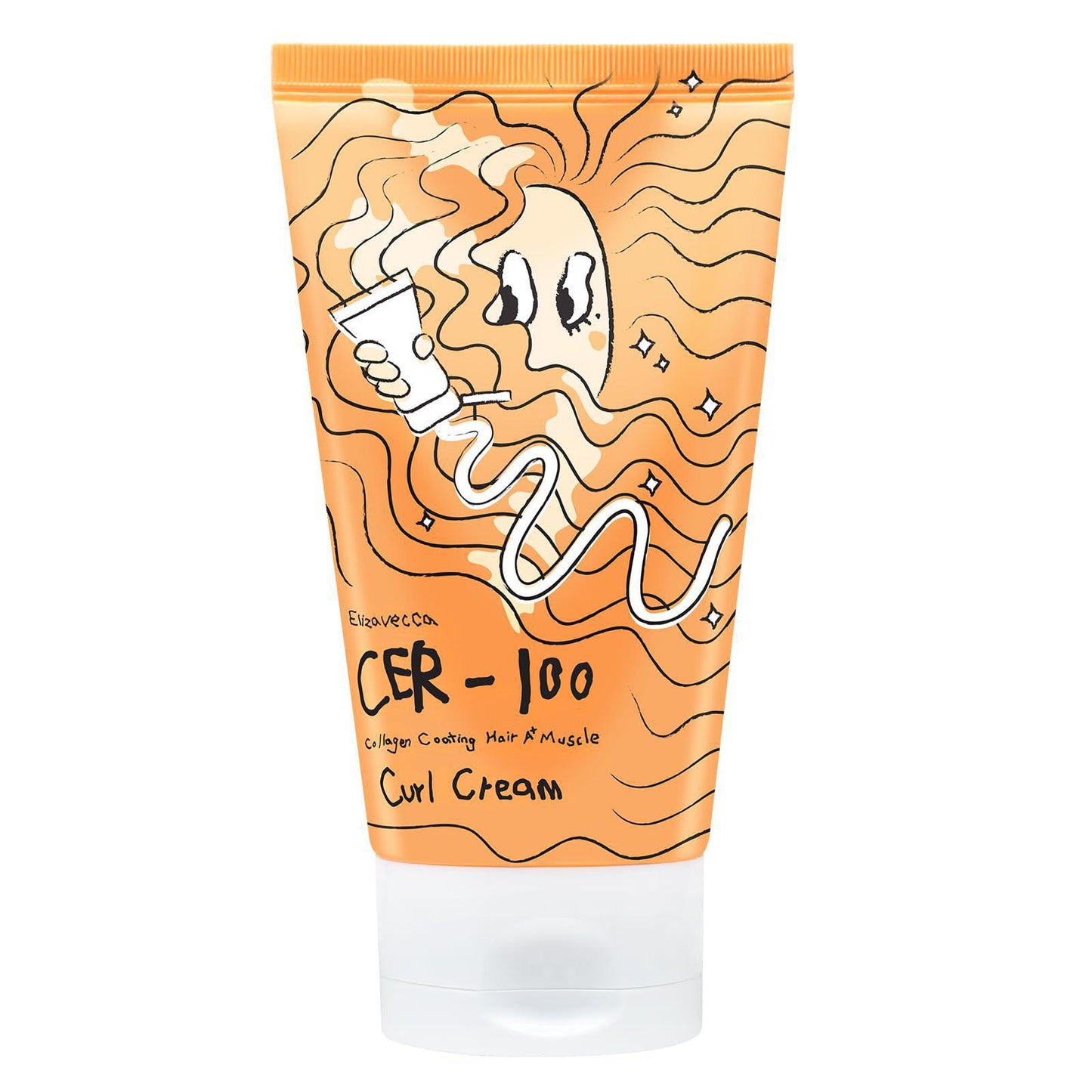 Elizavecca CER-100 Collagen Coating Hair A+ Muscle Curl Cream 伊丽莎白胶原蛋白卷发护发保湿 120ml