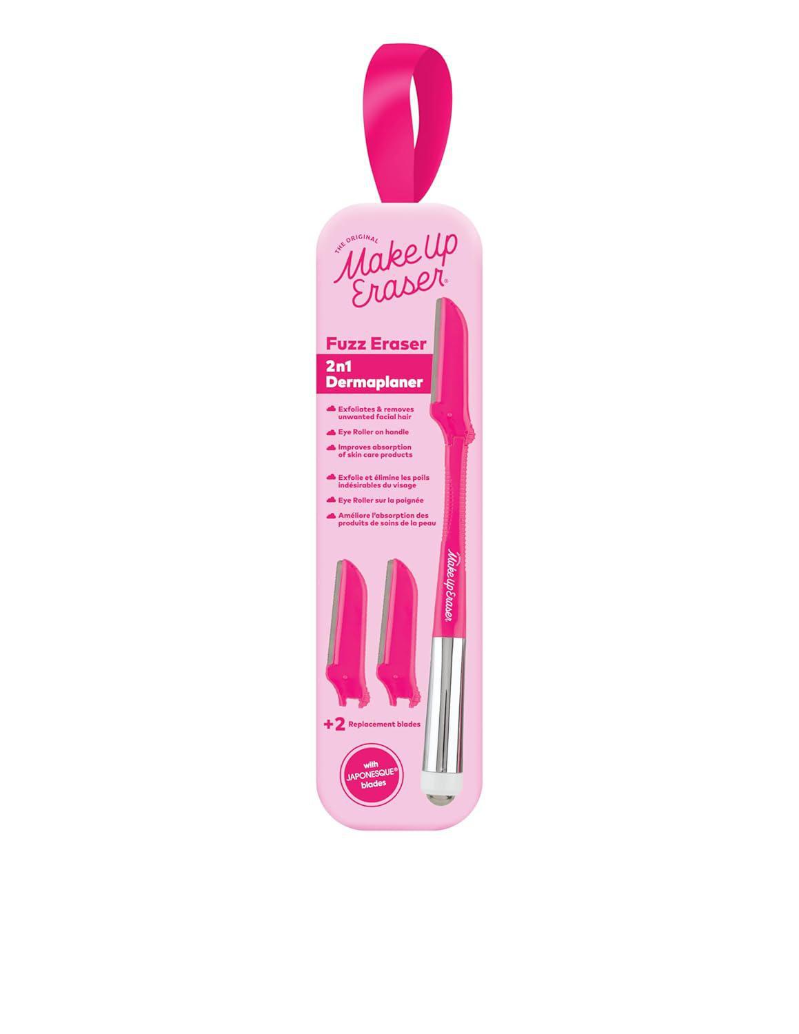 MakeUp Eraser Fuzz Eraser Dermaplaner 玫卡瑞丝二合一面部剃须刀和冷却眼部滚轮