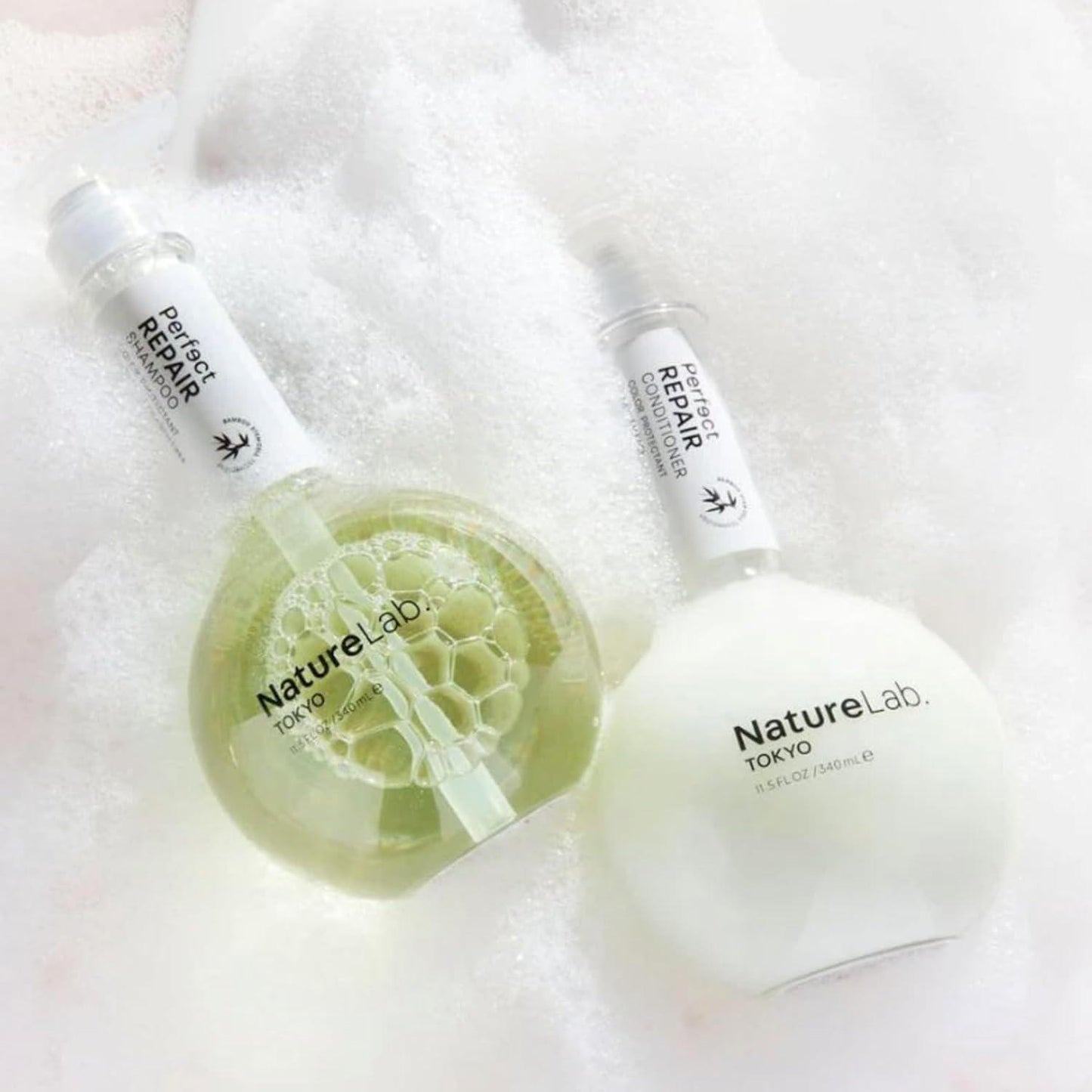 NatureLab Tokyo Perfect Repair Shampoo & Conditioner 头皮护理完美修复洗发水和护发素组合 340mL