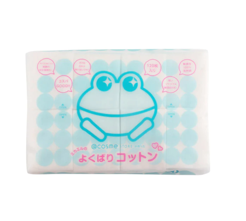 @Cosme Facial Cotton 日本@Cosme青蛙化妆棉 120片