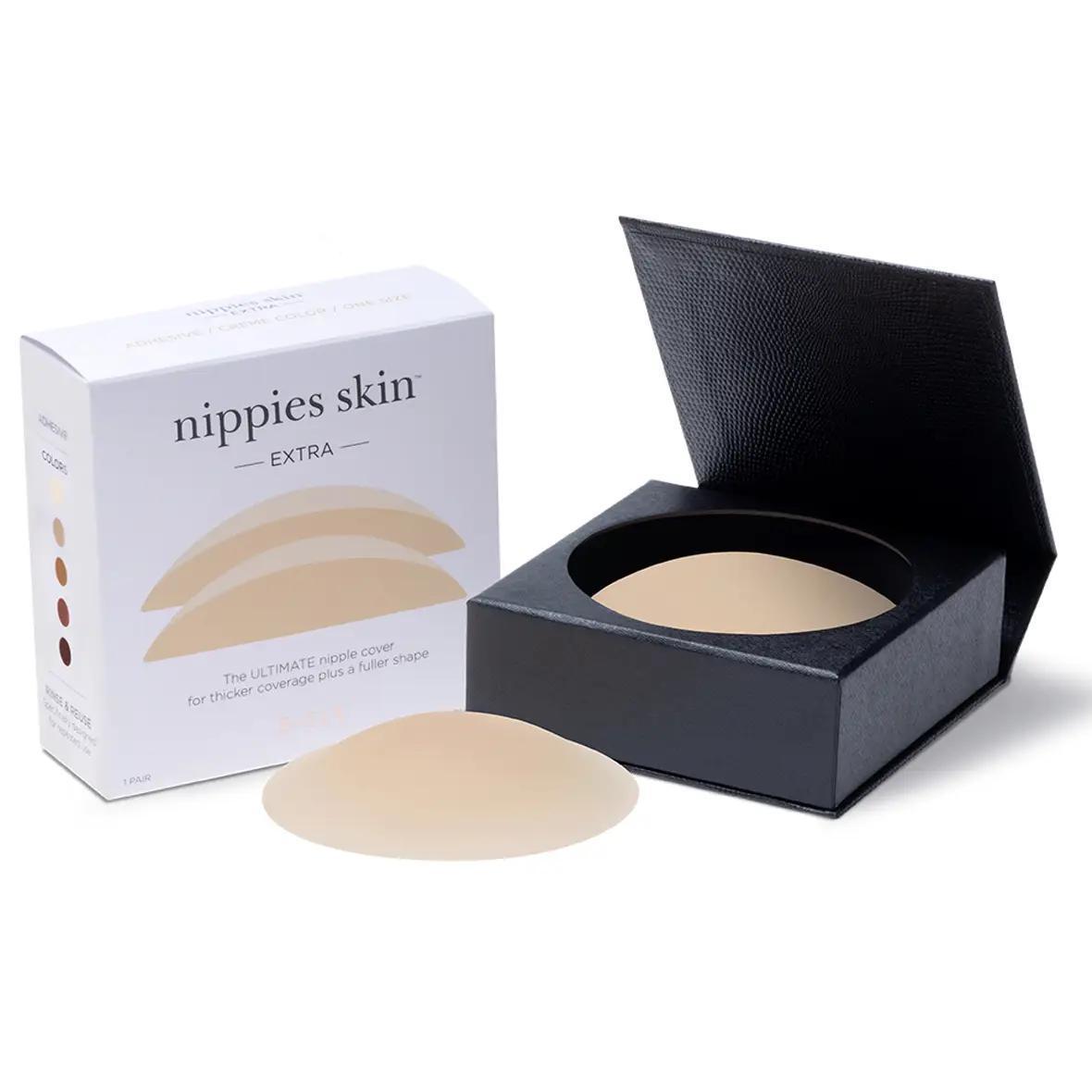 Nippies Skin Adhesive Nipple Covers with Extra Coverage 美国女士加厚超强覆盖型皮肤粘性硅胶乳贴
