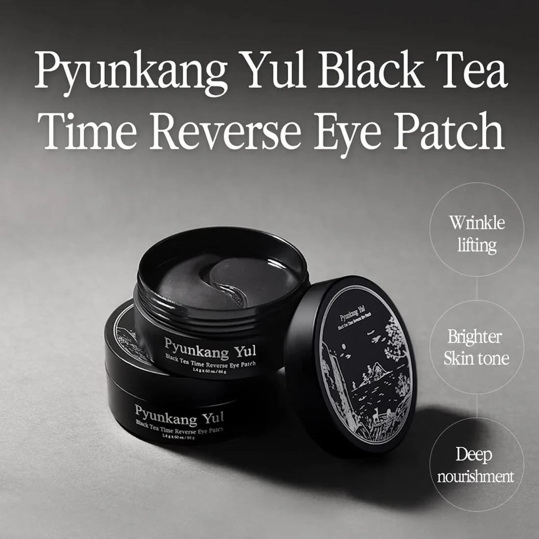 Pyunkang Yul Black Tea Time Reverse Eye Patch 扁康率红茶逆转时光眼贴 60ea