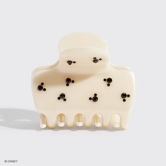 Kitsch & Mickey and Minnie Recycled Puffy Claw Clip 米奇和米妮联名蓬松奶油色发夹 1件