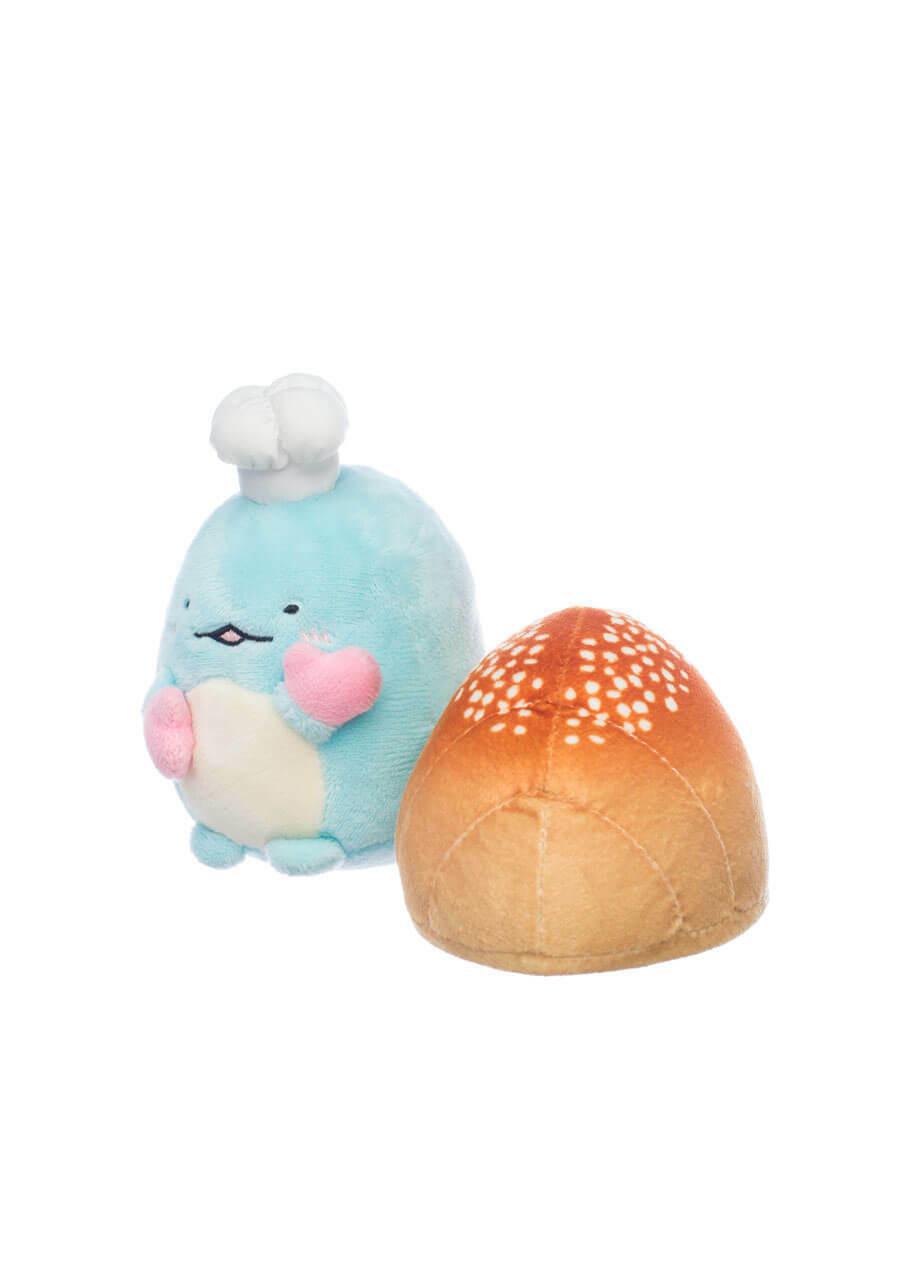 San-X Sumikko Gurashi Original Tokage with a Bread Plush 角落生物藤影与面包毛绒玩具