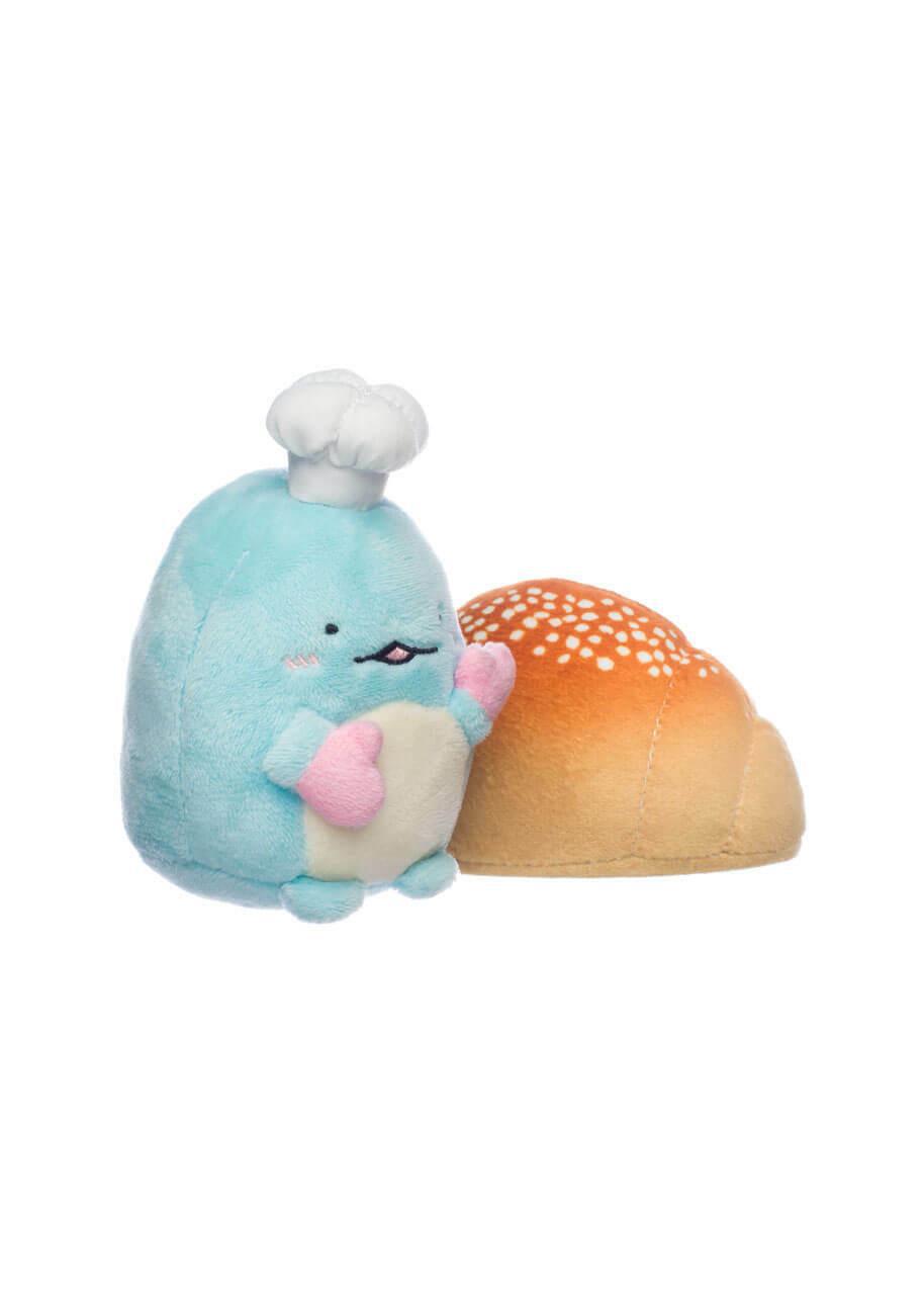 San-X Sumikko Gurashi Original Tokage with a Bread Plush 角落生物藤影与面包毛绒玩具