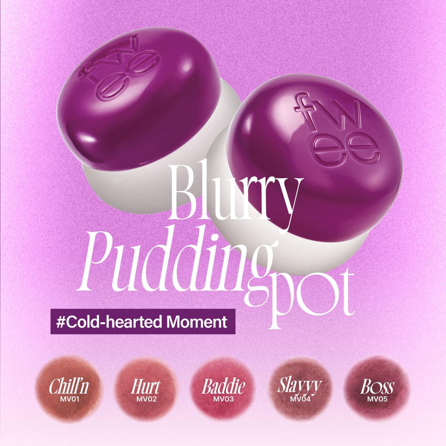 Fwee Lip & Cheek Blurry Pudding Pot 韩国Fwee布丁哑光唇颊两用膏 5g