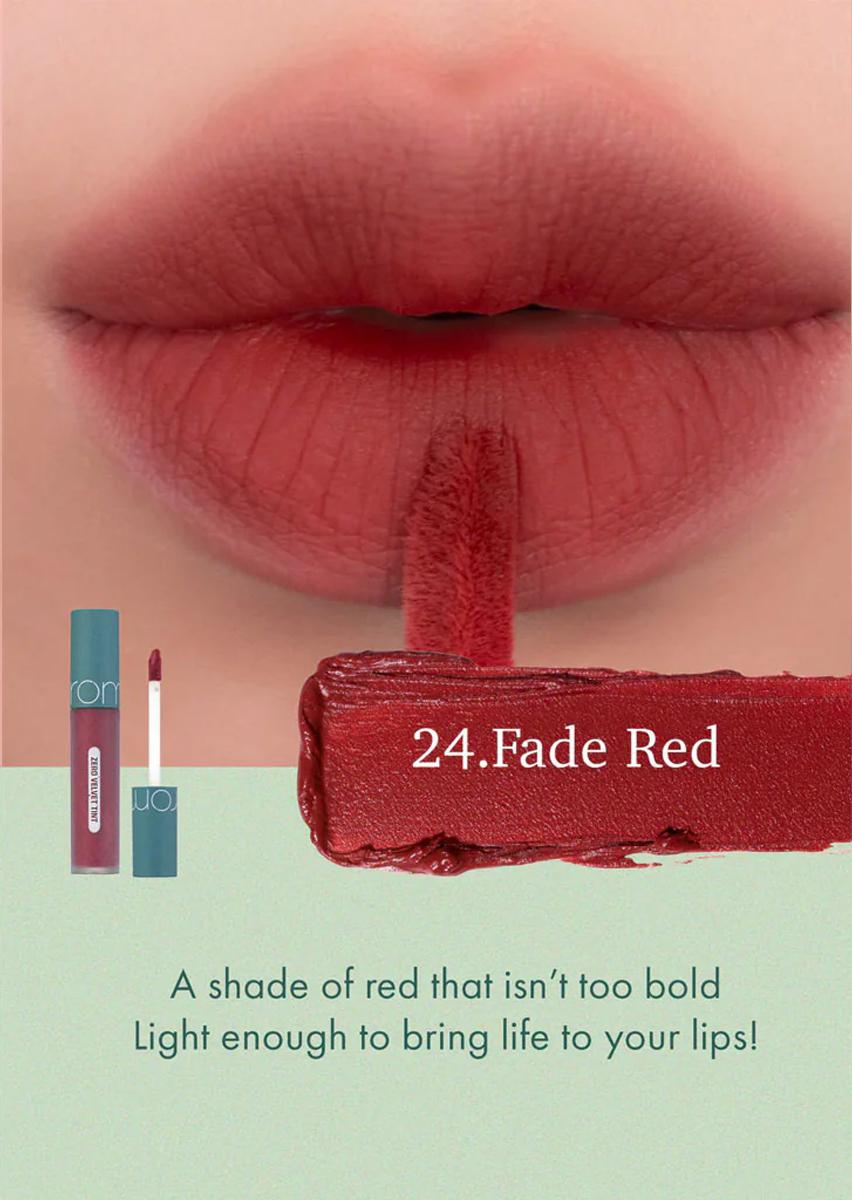 Rom&nd Zero Velvet Tint 柔魅得哑光雾面丝绒唇釉