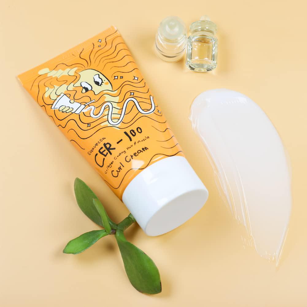 Elizavecca CER-100 Collagen Coating Hair A+ Muscle Curl Cream 伊丽莎白胶原蛋白卷发护发保湿 120ml