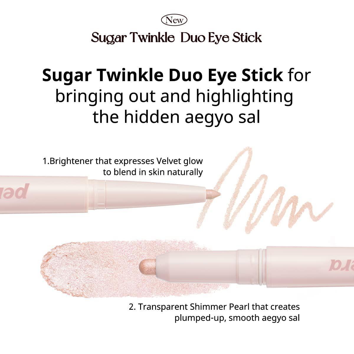 Peripera Sugar Twinkle Duo Eye Stick 菲丽菲拉双头卧蚕眼影笔 0.78g