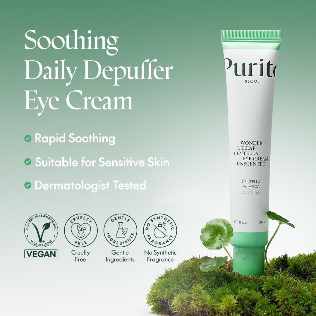 Purito SEOUL Centella Unscented Eye Cream 韩国积雪草无香舒缓紧致眼霜 30mL