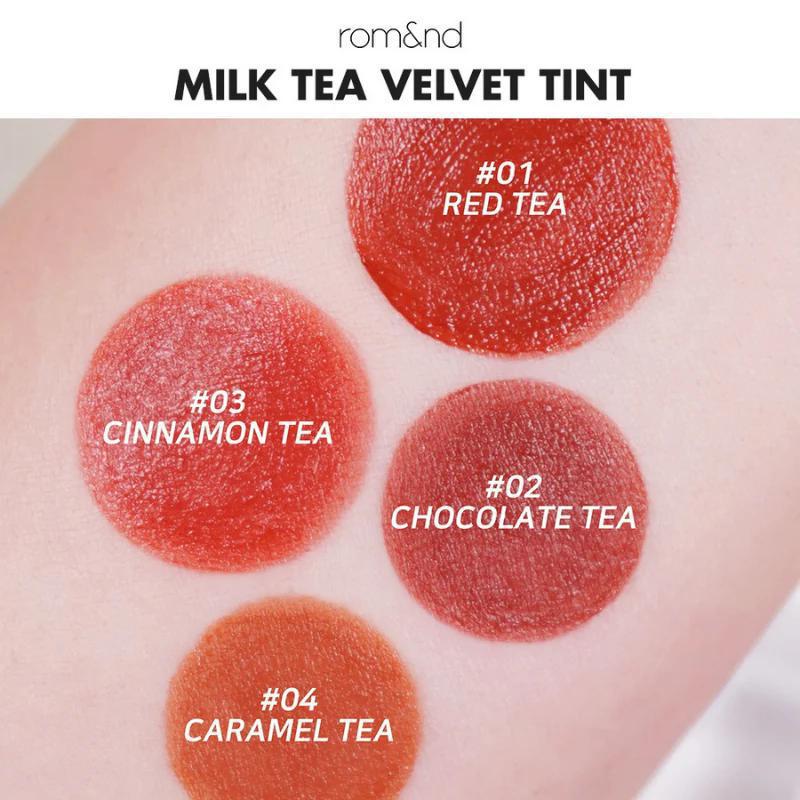 Rom&nd Milk Tea Velvet Tint 柔魅得奶茶丝绒唇釉 5g