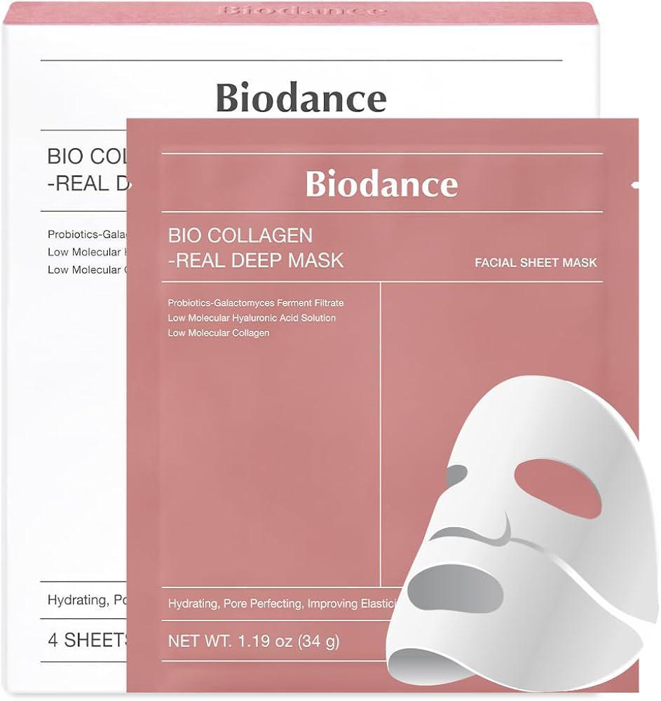 Biodance Collagen Real Deep Mask 贝欧丹斯胶原蛋白深层面膜 34g x4ea