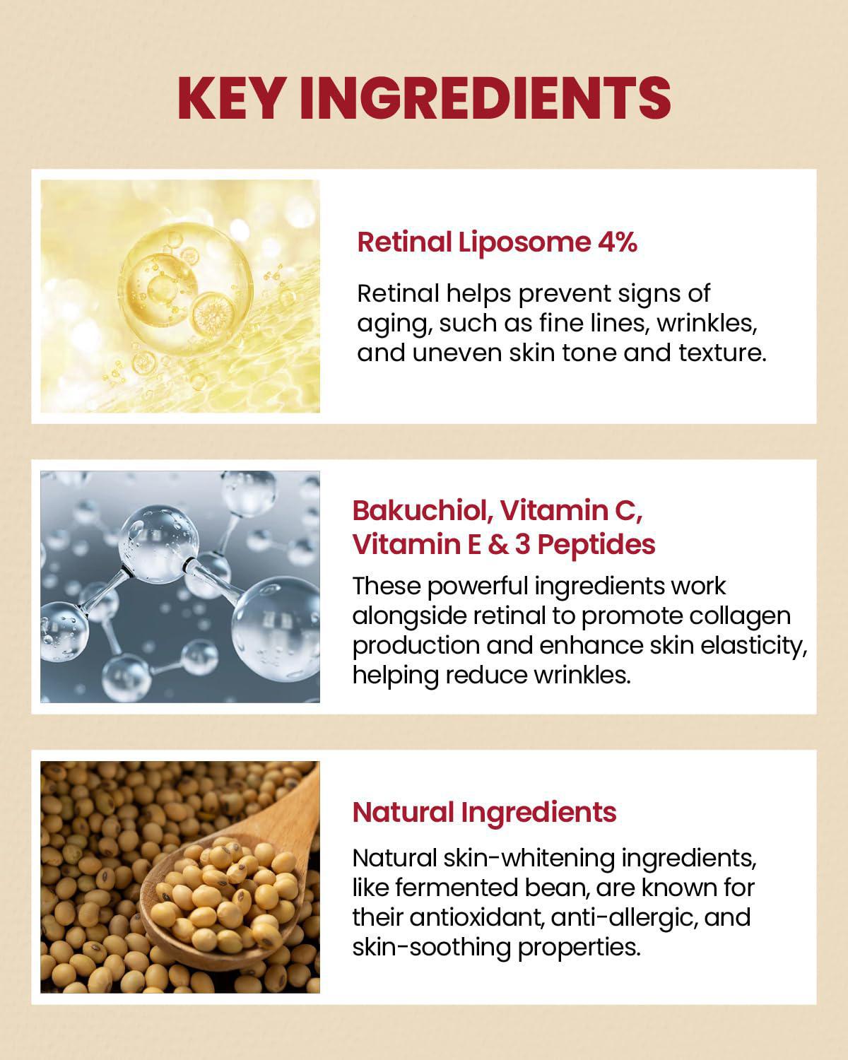 K-SECRET SEOUL 1988 Eye Cream - Retinal Liposome 4% + Fermented Bean 韩国K-SECRET1988眼精华4%视黄醇+大豆发酵提取物 30mL