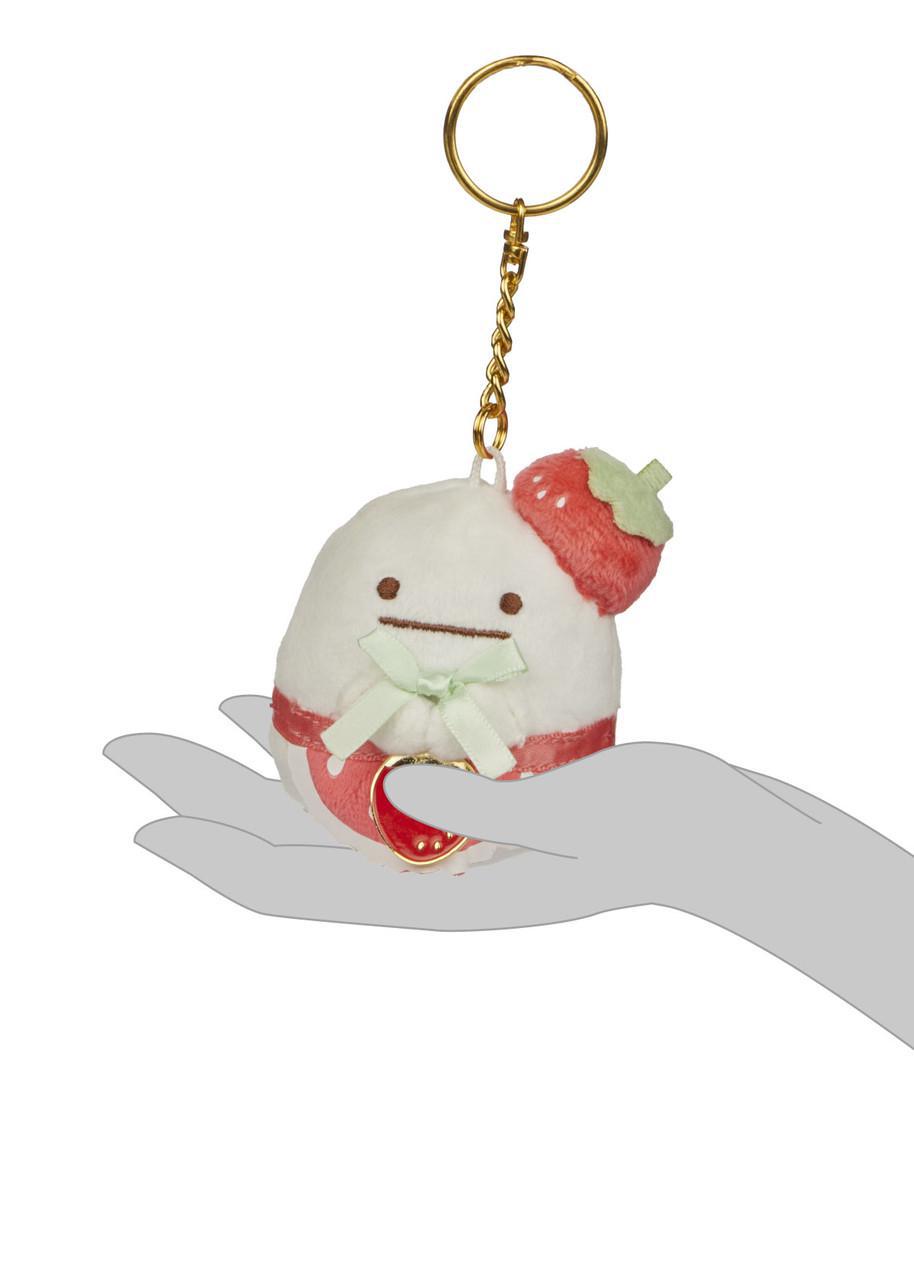 San-X Sumikkogurashi Obake San-X Original Strawberry Series Keychain 日本角落生物可爱钥匙扣挂件 1个