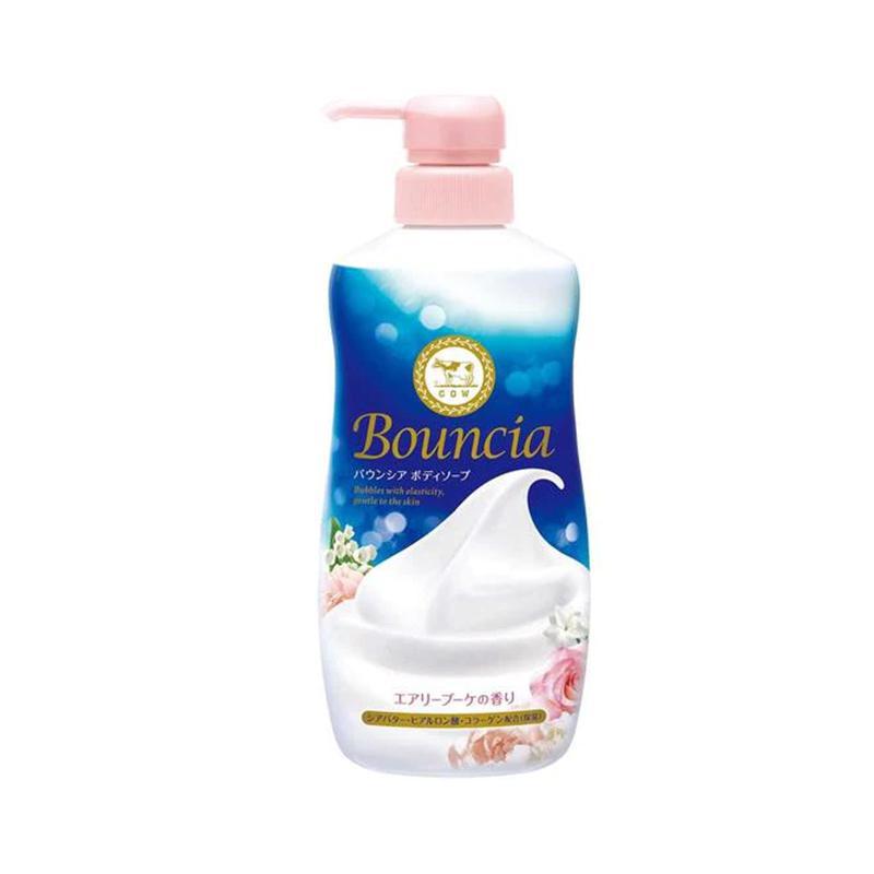 Cow Bouncia Body Soap Pump Airy Bouquet 牛乳石碱超浓密泡牛奶玫瑰滋润沐浴乳