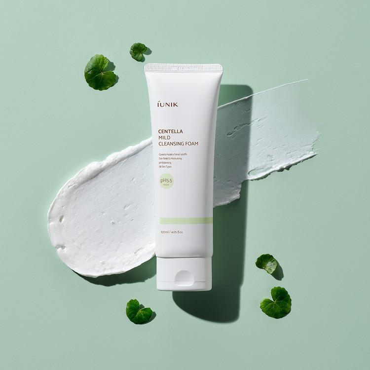 IUNIK Centella Mild Cleansing Foam 艾侑妮积雪草温和洁面泡沫 120mL
