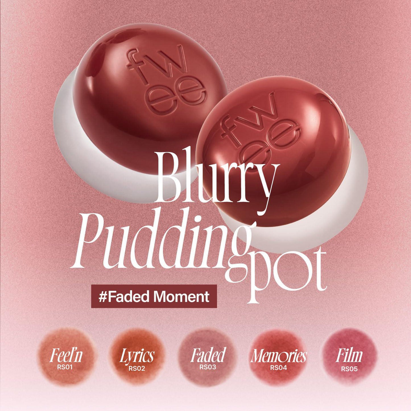 Fwee Lip & Cheek Blurry Pudding Pot 韩国Fwee布丁哑光唇颊两用膏 5g