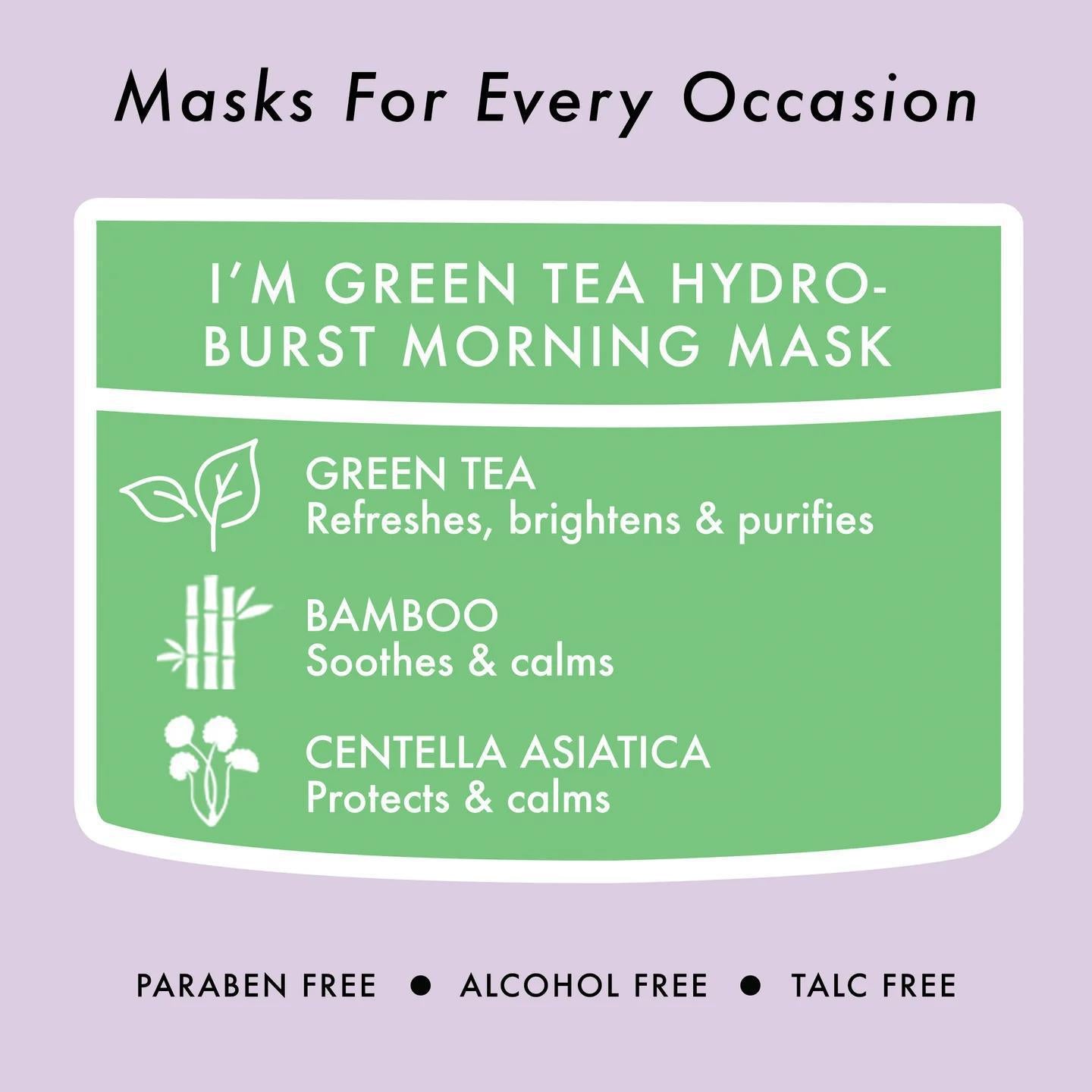 TONYMOLY I'm Green Tea Hydro-Burst Morning Mask 魔法森林绿茶水润晨间面膜