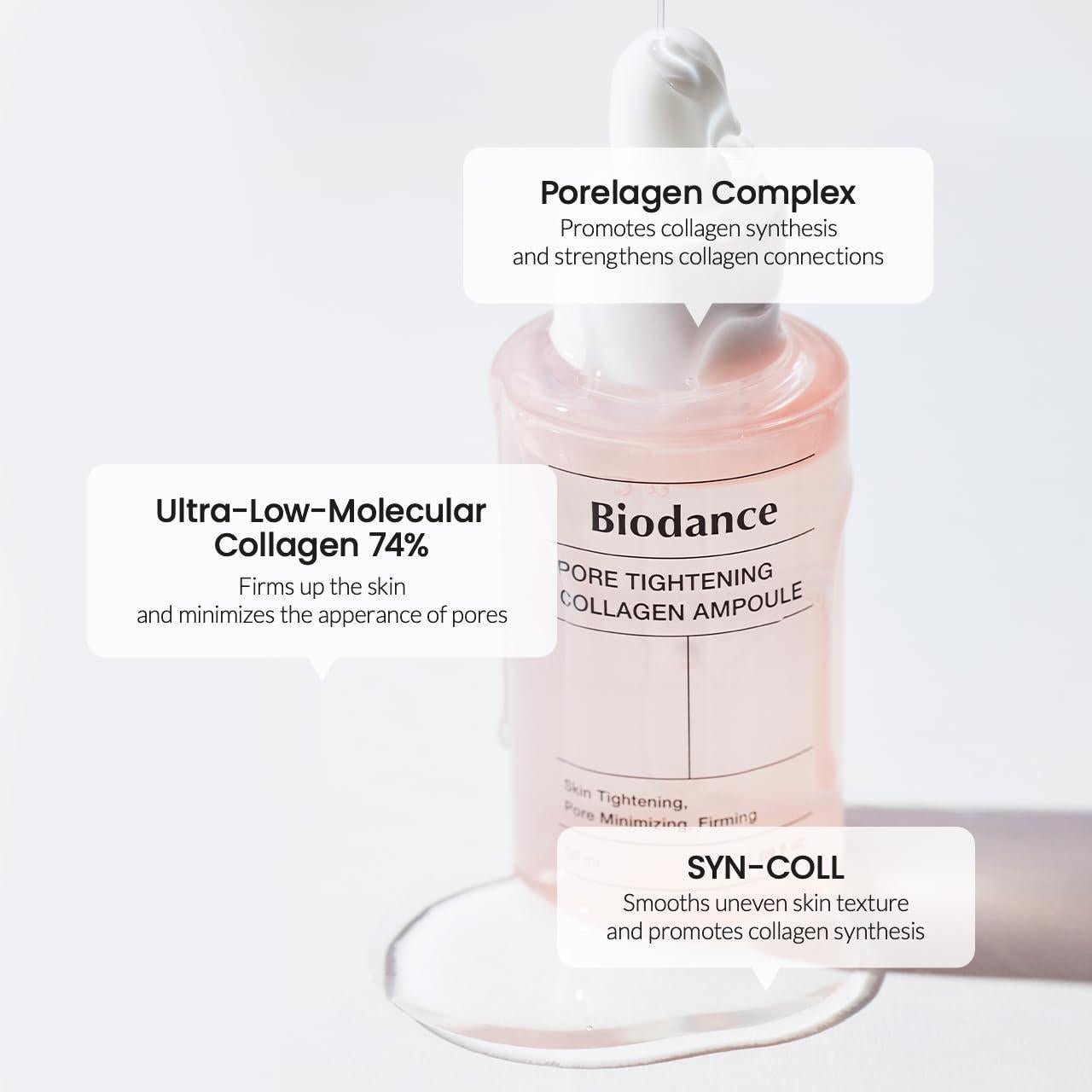 Biodance Pore Tightening Collagen Ampoule 贝欧丹斯胶原蛋白安瓶精华 50mL