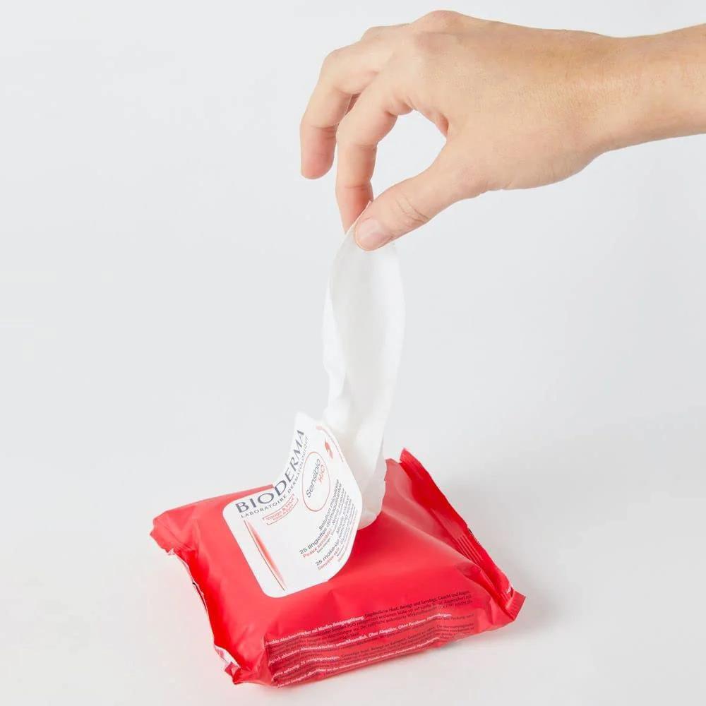 BIODERMA Sensibio H2O Wipes Ingredients 贝德玛粉水卸妆湿巾 25pcs