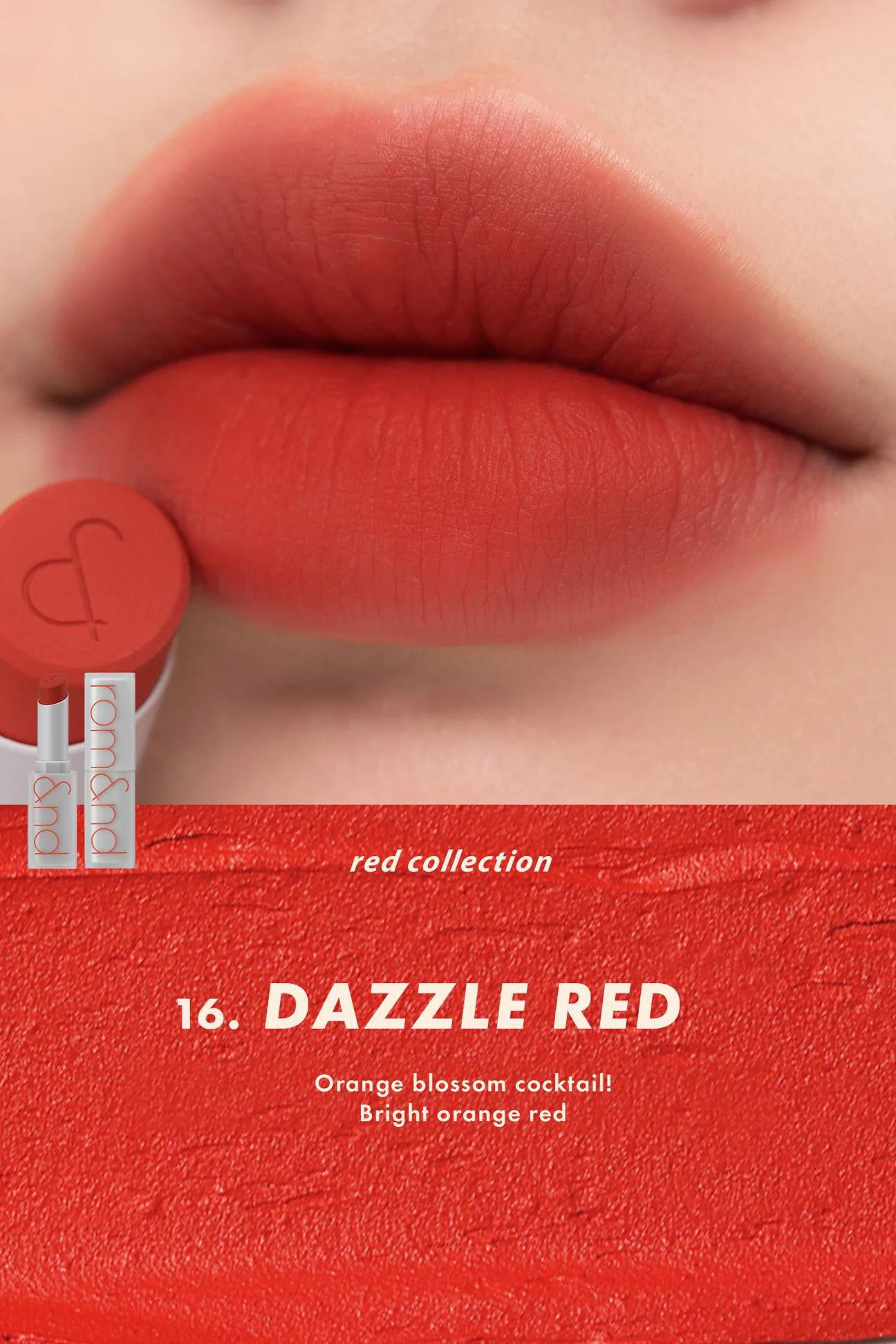 Rom&nd Zero Matte Lipstick 柔魅得雾面哑光丝绒口红