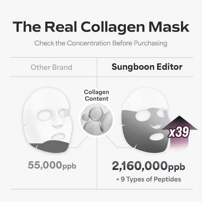 Sungboon Editor Deep Collagen Power Boosting Mask 韩国Sungboon Editor深层胶原蛋白强效面膜 4ea