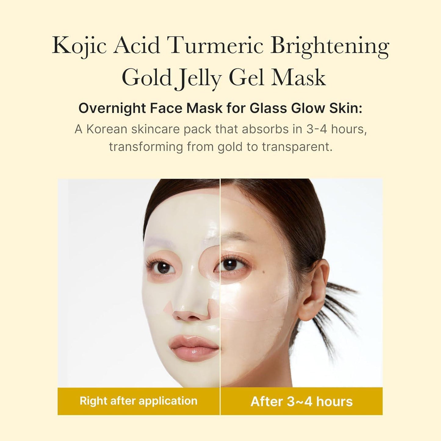 Medicube Kojic Acid Turmeric Brightening Gel Mask 美蒂秋芙曲酸姜黄亮白黄金果冻凝胶面膜 4ea