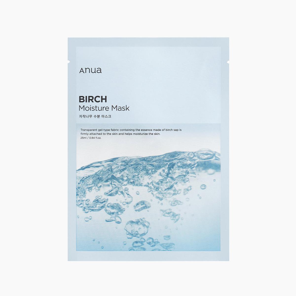 ANUA Birch Moisture Sheet Mask 韩国ANUA白桦木保湿面膜 1pc