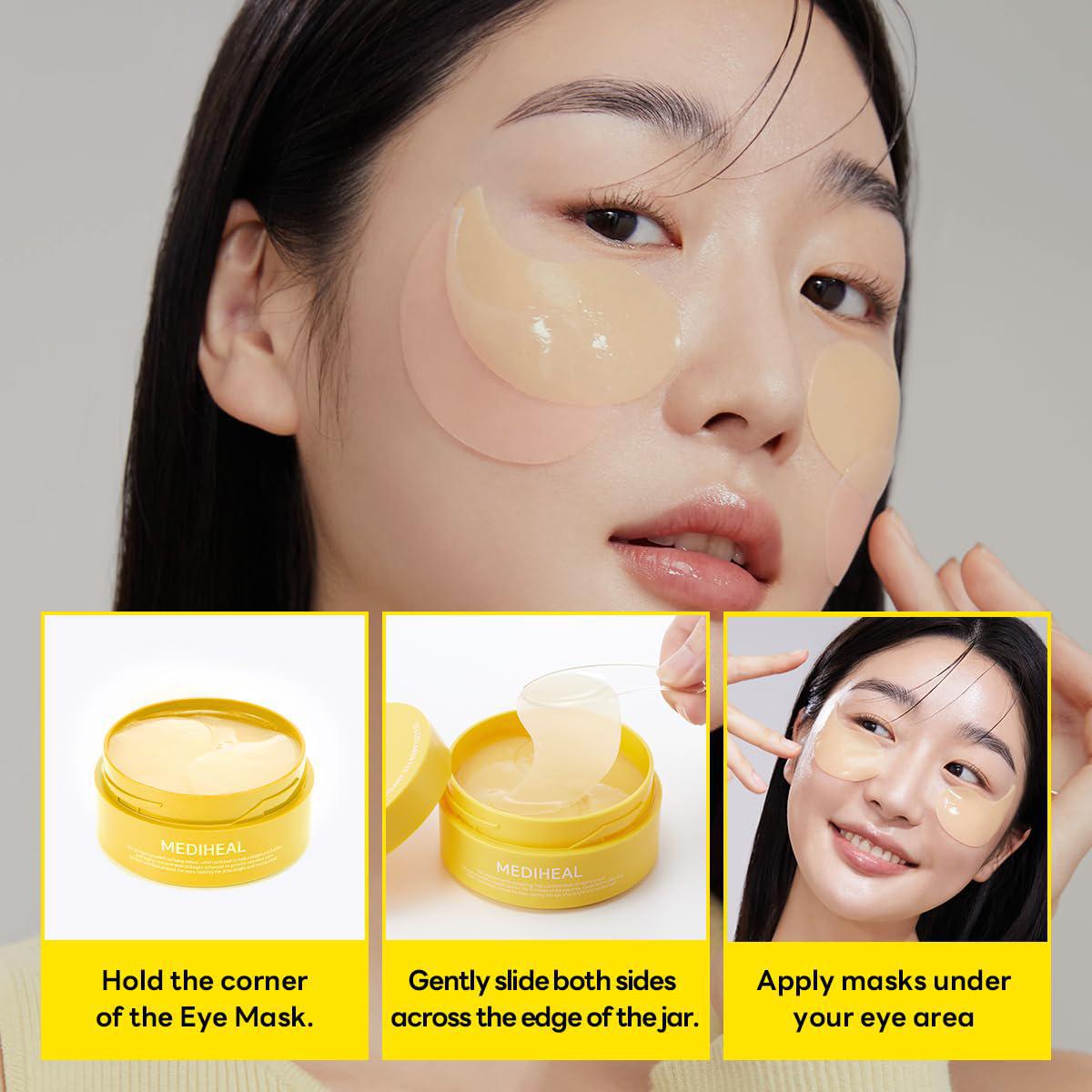 Mediheal Vita Collagen Eye Ampoule Patch 美迪惠尔视黄醇胶原蛋白保湿抗衰眼膜 60pcs