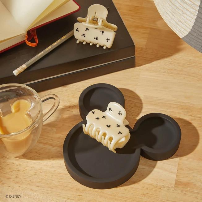 Kitsch & Mickey and Minnie Recycled Puffy Claw Clip 米奇和米妮联名蓬松奶油色发夹 1件