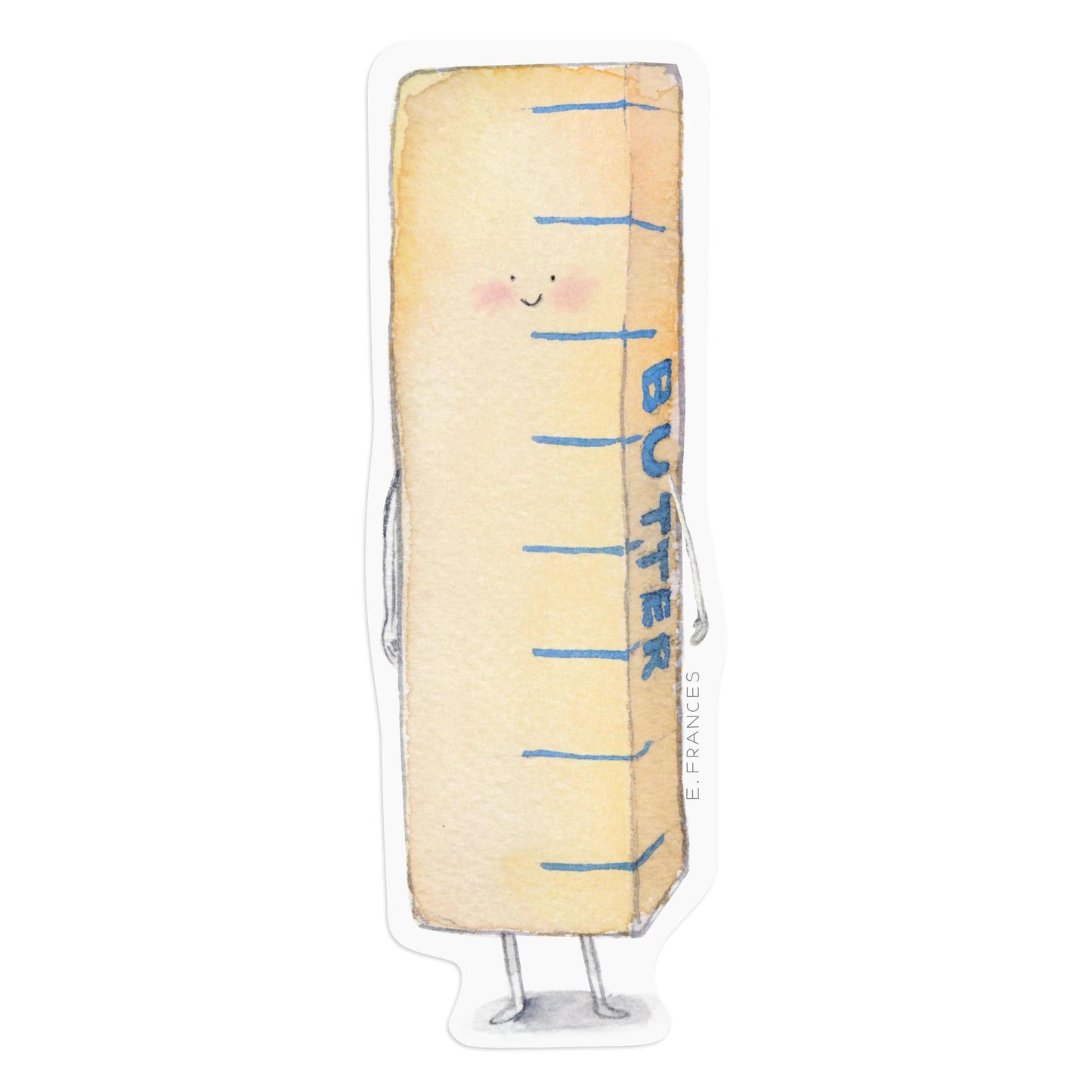 E. Frances Paper Sticker 水彩风格卡通贴纸