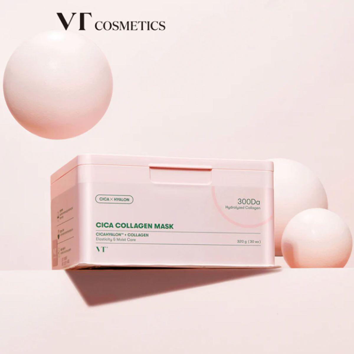 VT COSMETICS Cica Collagen Mask 薇缔微针精华两部曲面膜 30pcs