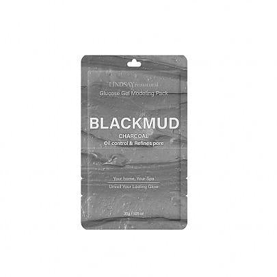 LINDSAY Natural Modeling Mask Black Mud 林赛含葡萄糖天然硅藻泥面膜 400g