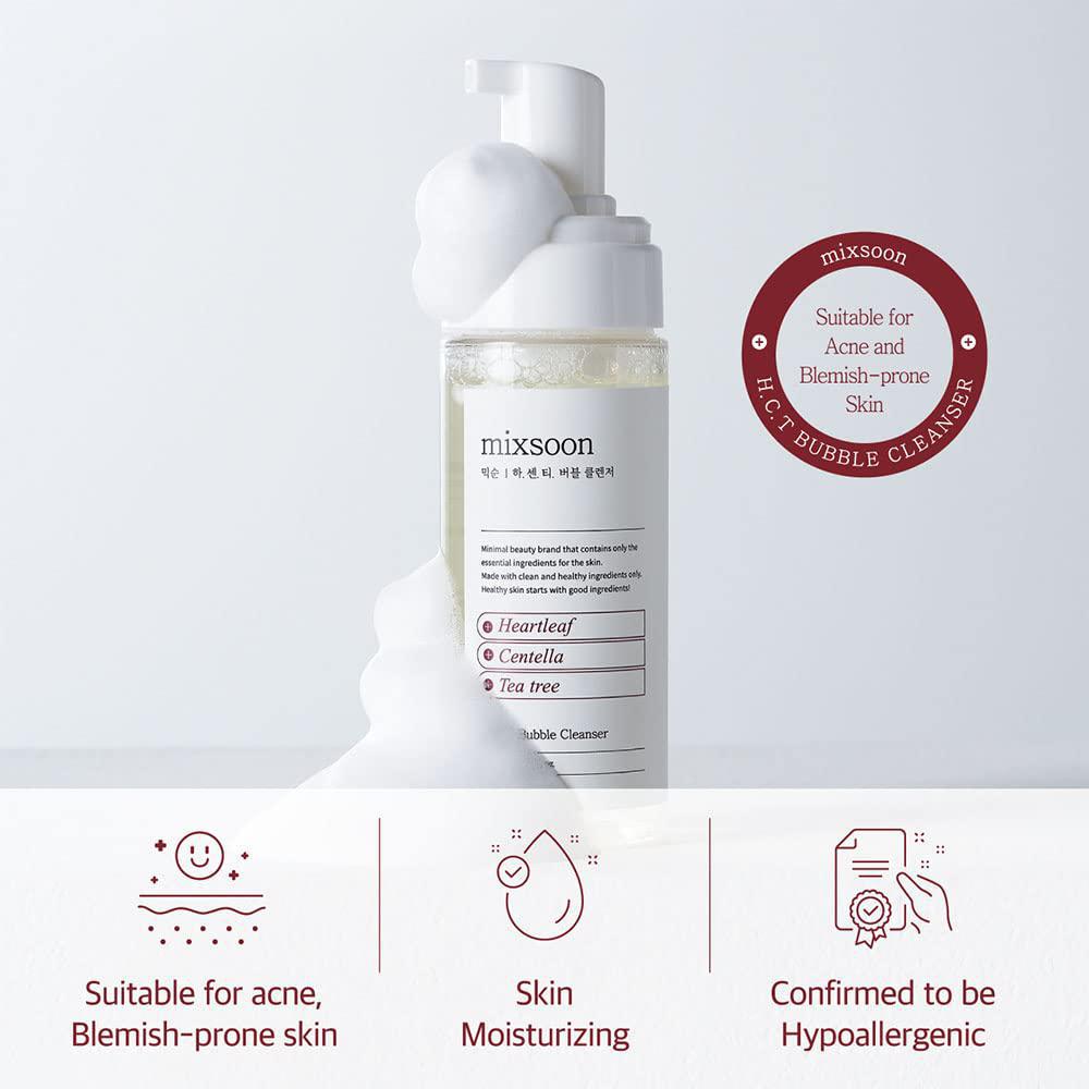 Mixsoon Bubble Cleanser 韩国泡泡洗面奶温和无刺激弱酸性祛痘 150mL