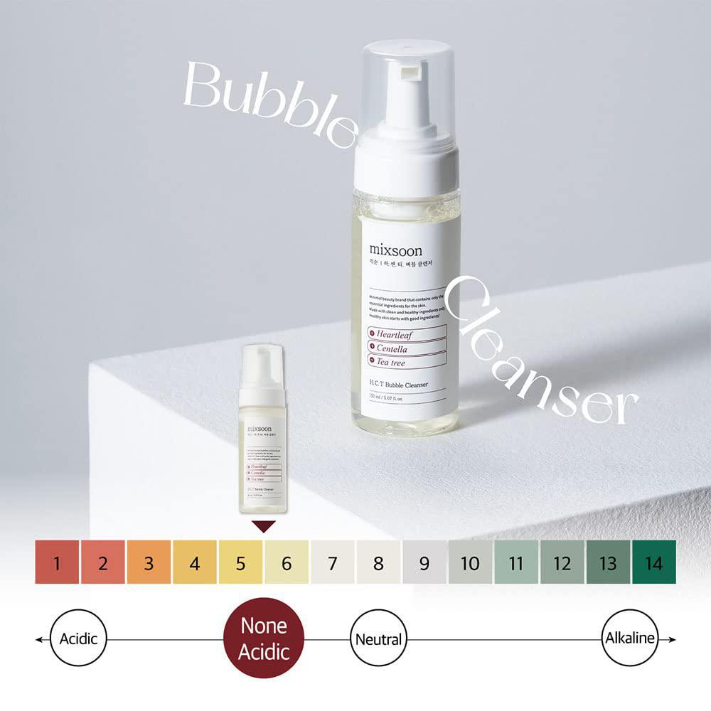 Mixsoon Bubble Cleanser 韩国泡泡洗面奶温和无刺激弱酸性祛痘 150mL