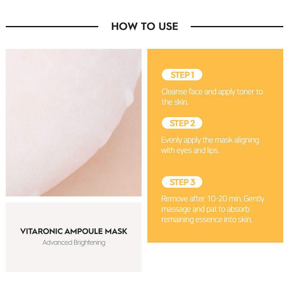 SNP Prep Vitaronic Ampoule Mask 韩国SNP安瓿精华面膜 10pcs