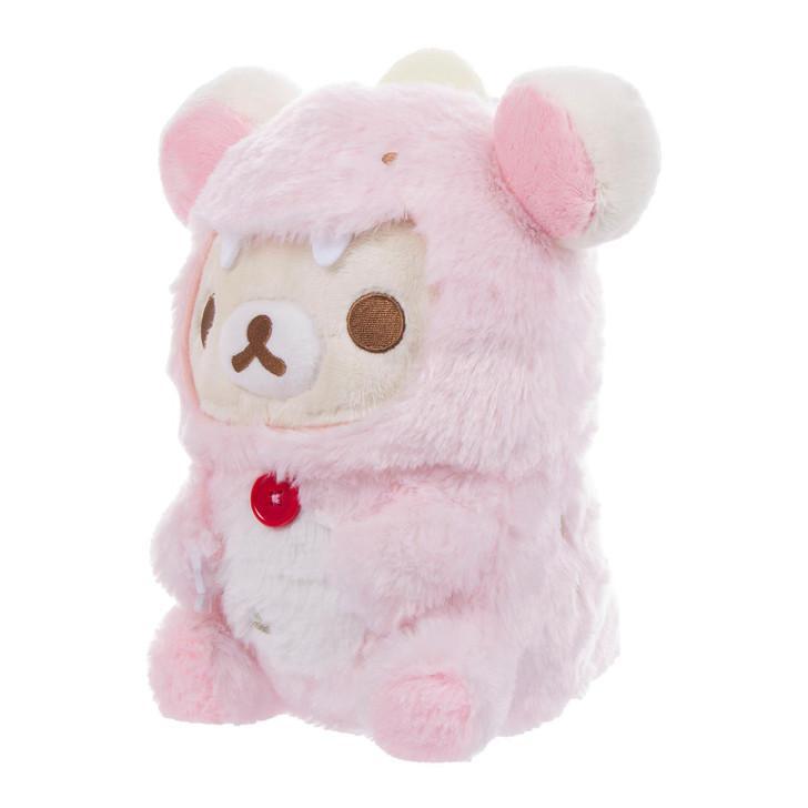 San-X Rilakkuma Korilakkuma Original Plays with Dino Series Plush 轻松熊系列小白熊恐龙装毛绒公仔