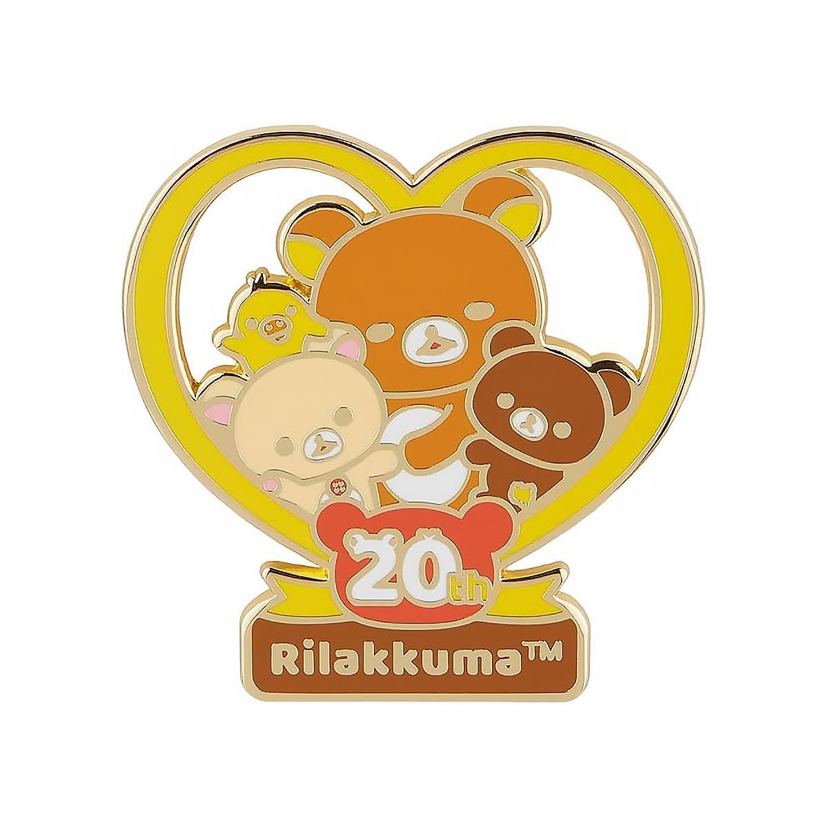 San-X Original 20th Anniversary Edition Rilakkuma Metal Pin 日本