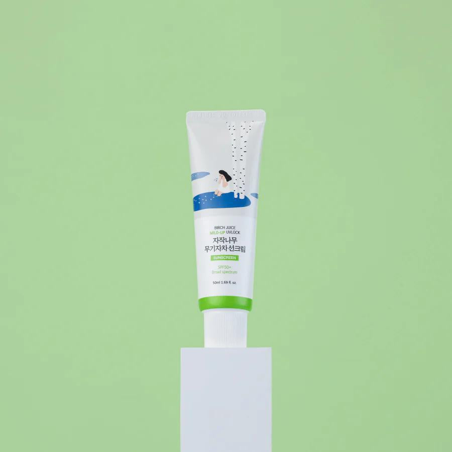 ROUND LAB Birch Juice Mild-Up UV Lock Sunscreen 柔恩莱桦树汁温和防晒霜 SPF 50+