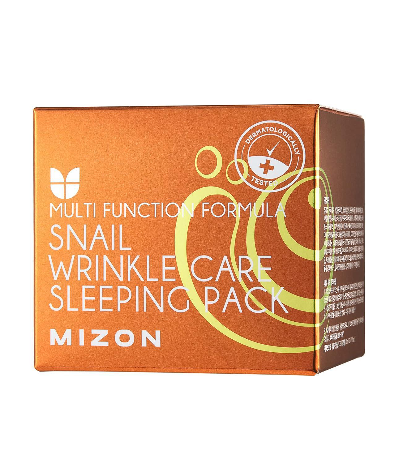 MIZON Snail Wrinkle Care Sleeping Pack 谜之芬蜗牛抗皱睡眠面膜 80mL