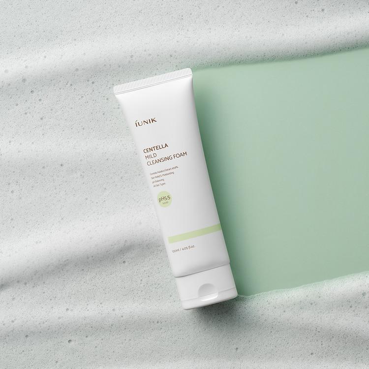 IUNIK Centella Mild Cleansing Foam 艾侑妮积雪草温和洁面泡沫 120mL