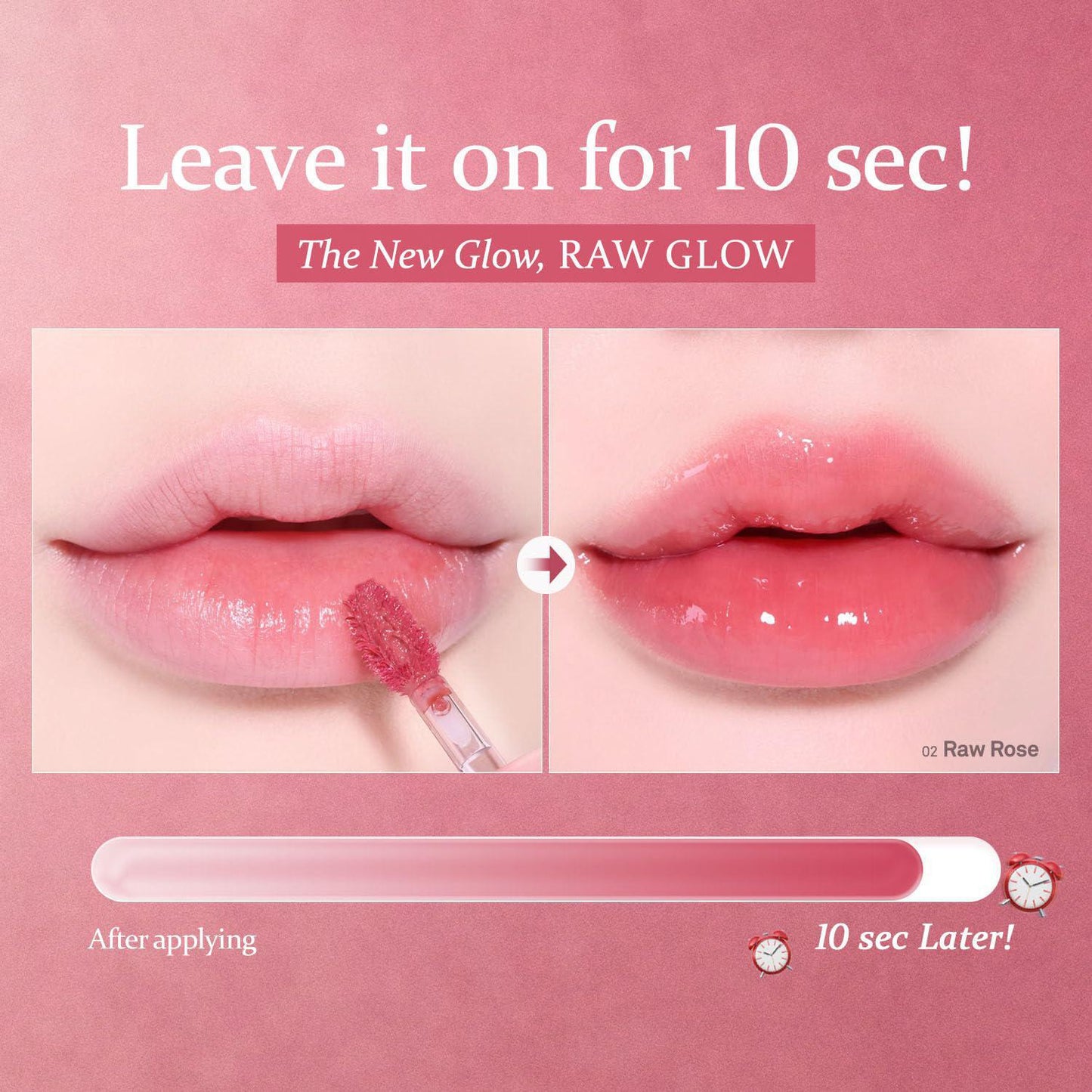 Hince Raw Glow Gel Tint 蕙思镜面水光唇釉