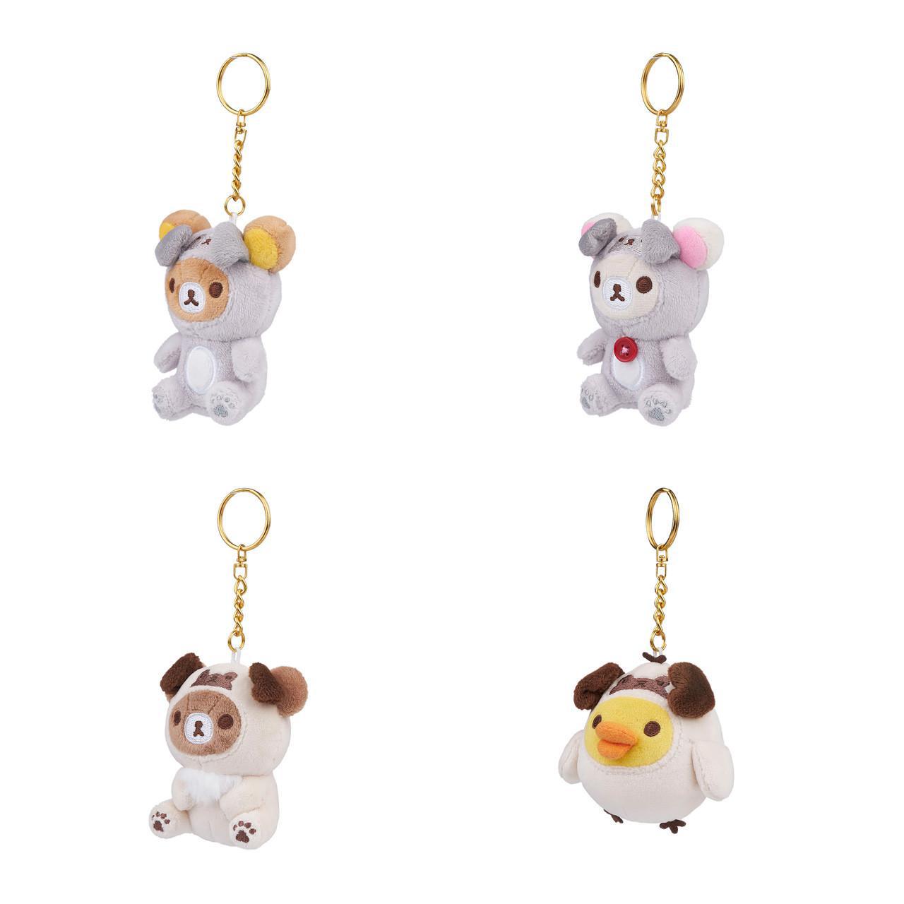 San-X Rilakkuma Original Pug Series Blind Box Keychains 轻松熊原创哈巴狗系列钥匙扣