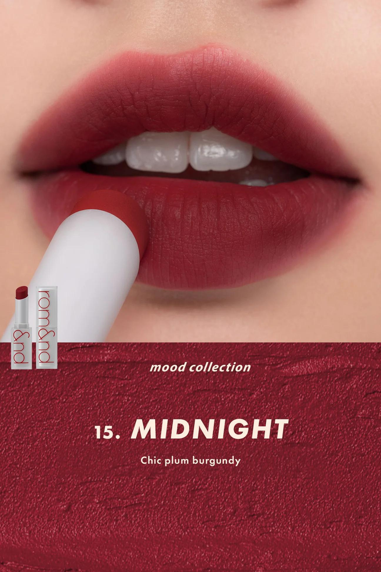 Rom&nd Zero Matte Lipstick 柔魅得雾面哑光丝绒口红