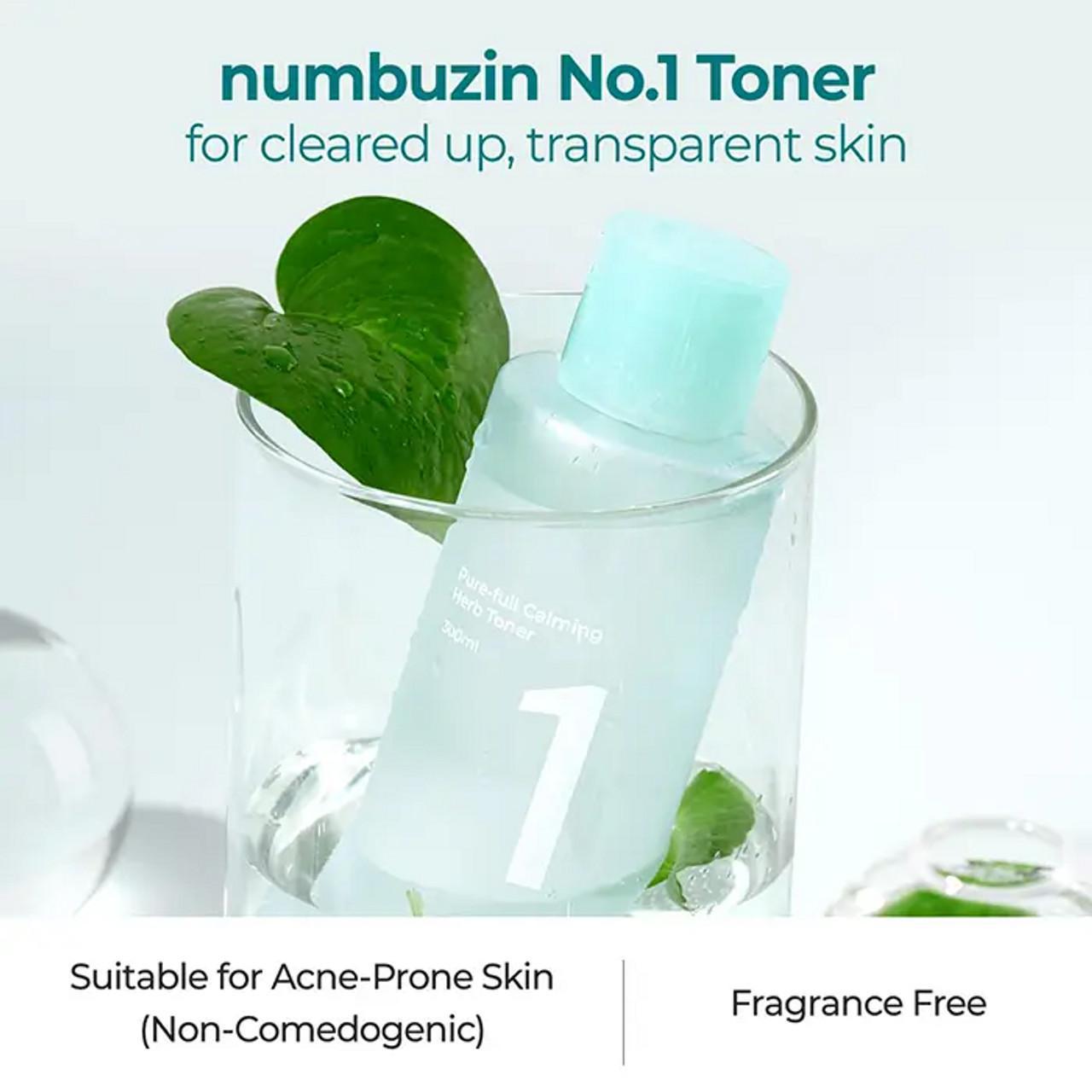 Numbuzin No.1 Pure-full Calming Herb Toner 数字1号滋润保湿爽肤水 300mL